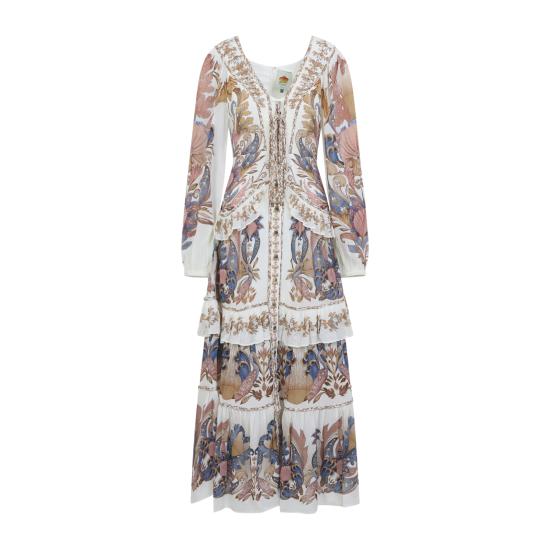 26SS 팜 리오 롱 원피스 359252 26084 SEA GARDEN OFF WHITE - FARM RIO