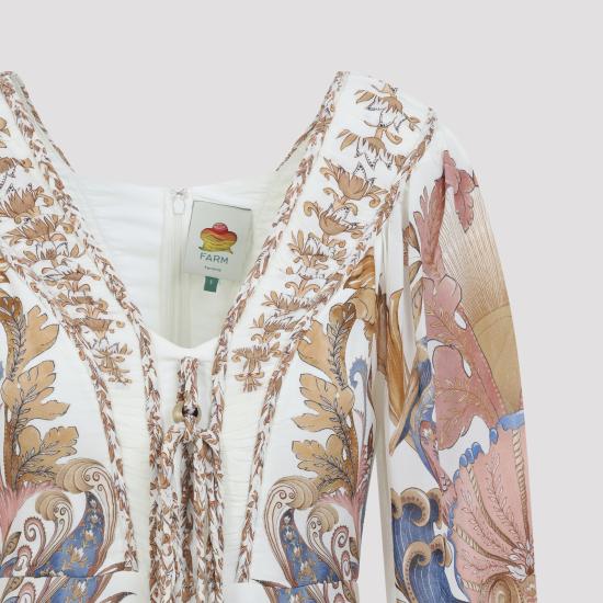 26SS 팜 리오 롱 원피스 359252 26084 SEA GARDEN OFF WHITE - FARM RIO