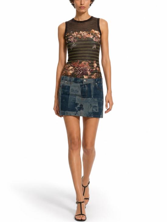 26SS 장 폴 고티에 데님 스커트 SK037 D0275568 DENIM - JEAN PAUL GAULTIER