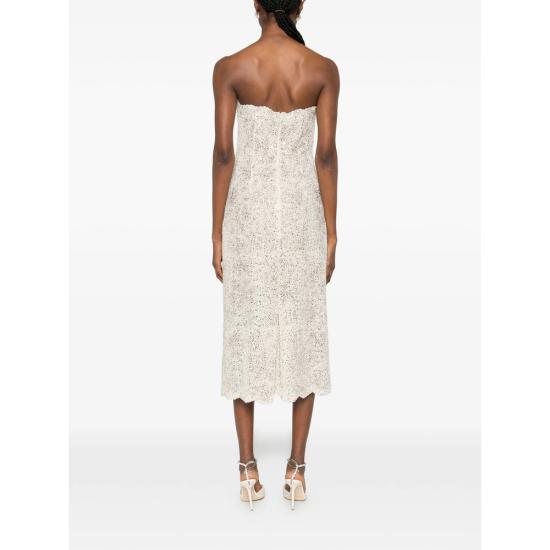 26SS 에르마노 설비노 미디 원피스 D482Q385CTEKW 20304 NEUTRALS - ERMANNO SCERVINO