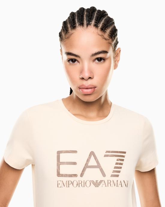 26SS 엠포리오 아르마니 반팔 티셔츠 7W000993 AF18401 U1088 Beige - EMPORIO ARMANI