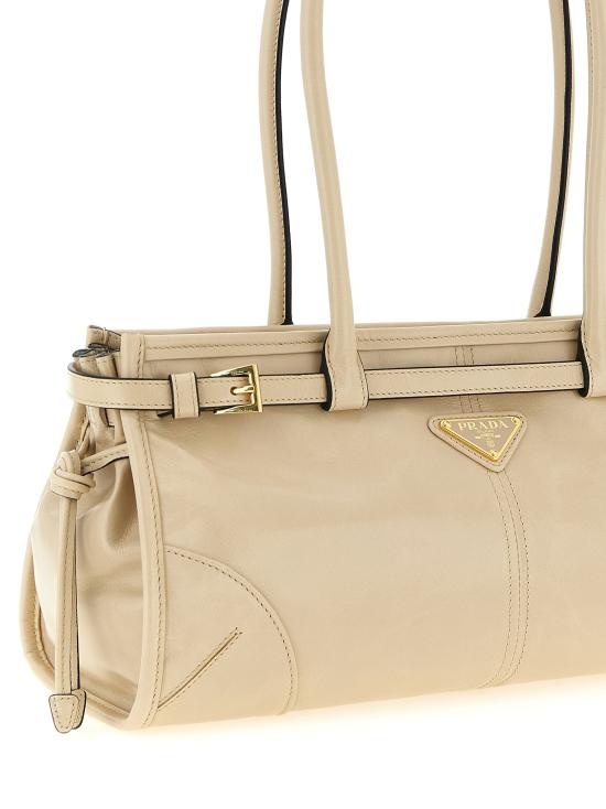 26SS 프라다 보니 미디엄 스웨이드 핸드백 1BA426VMOO2CYRF03MV Beige - PRADA