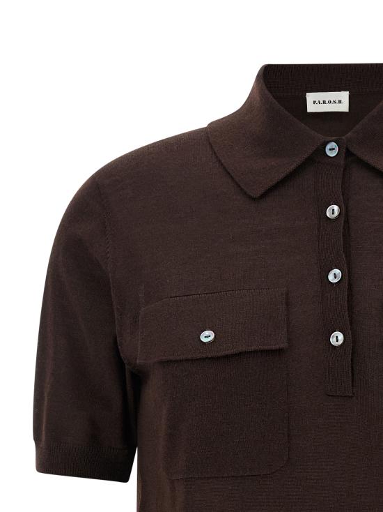 26SS 파로쉬 폴로 티셔츠 D540950LINFA26086 Brown - PAROSH