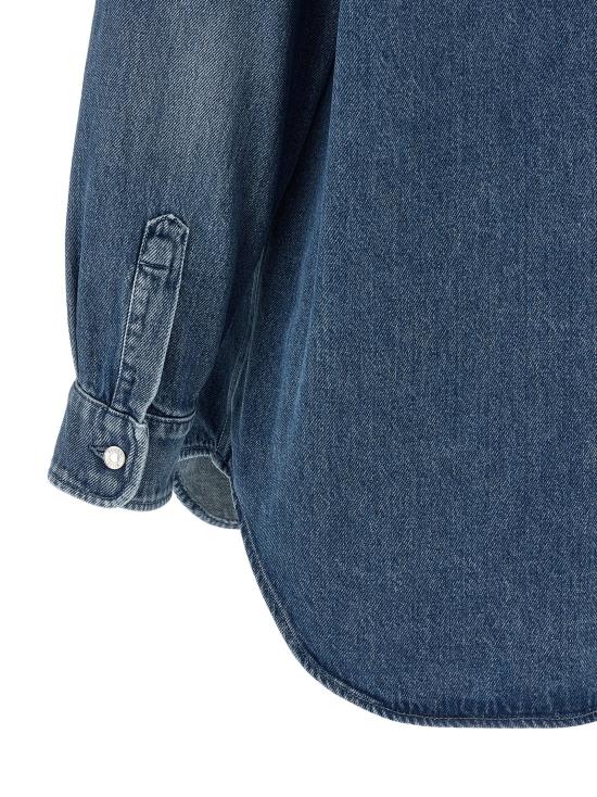 26SS 모스키노 블라우스 A020405390285 Blue - MOSCHINO