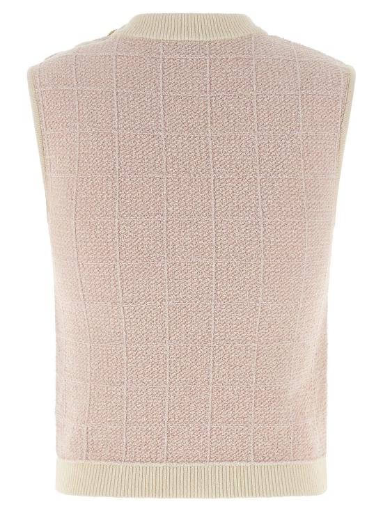 26SS 발망 민소매 티셔츠 GF1AG850KJ48OIB Pink - BALMAIN