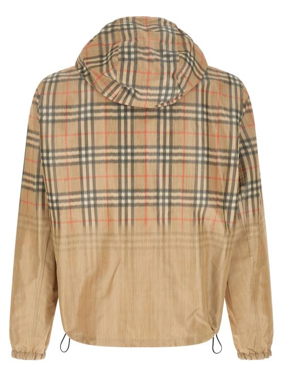 26SS 버버리 그라디언트 체크 후드 자켓 8118831SANDIPCHECK Beige - BURBERRY