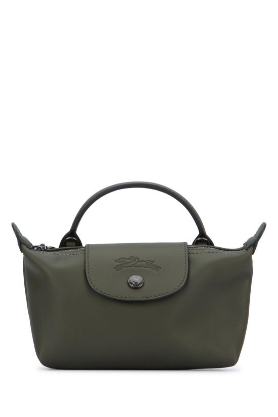 26SS 롱샴 르 플리아쥬 엑스트라 XS 레더 파우치 34205987 549 Fir