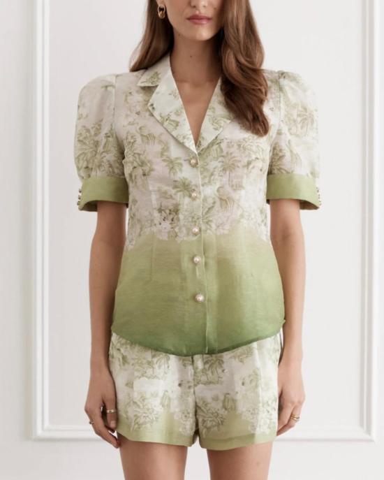  AQUA BLU 반팔 티셔츠 Aqua Blu Jolene 반소매 셔츠 Faisane