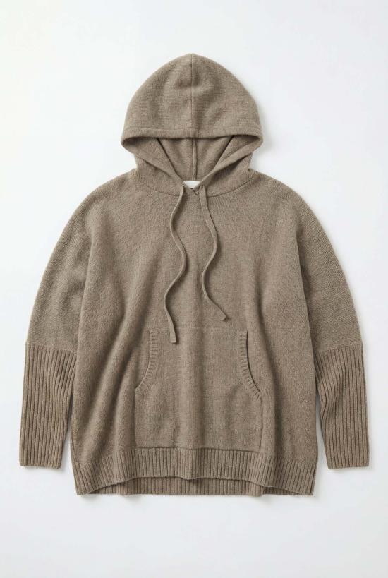  쿠즈텡 스웨터 Kujten Reena Kaki Knit Kaki Chine