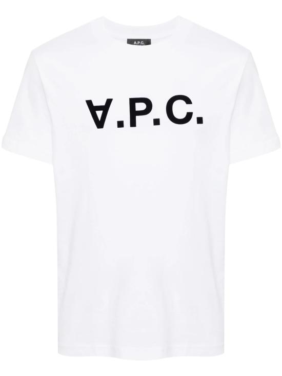 26SS 아페쎄 반팔 티셔츠 COHBM M26384 TAE WHITE DARK NAVY - A.P.C.