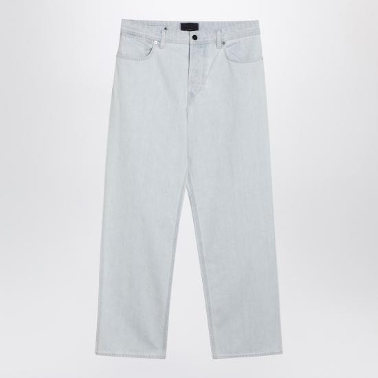 26SS 스톤 아일랜드 인디고 데님 울트라 블리치드 루즈핏 파이브 포켓 진 S14J100006S00J9 Blue