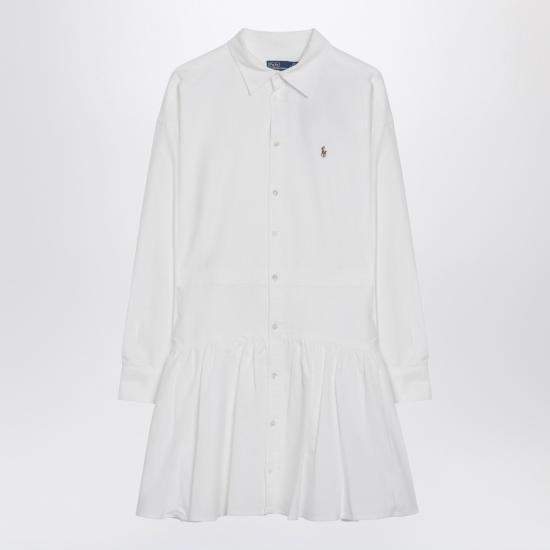 26SS 폴로 랄프로렌 미디 원피스 211B22755002CO White