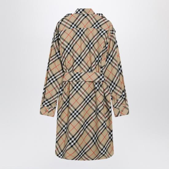 26SS 버버리 체크 코튼 셔츠 드레스 8086610158185 Beige - BURBERRY