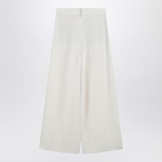 26SS 브루넬로 쿠치넬리 스트레이트 팬츠 MH126P9207VI White - BRUNELLO CUCINELLI