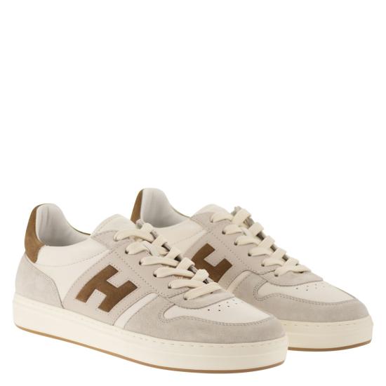 26SS 호간 스니커즈 HXM6680FZ00UHC CREAM BROWN - HOGAN