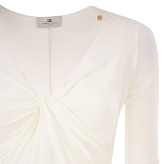 26SS 엘리자베타프랜치 바디수트 티셔츠 BO01261E2 IVORY - ELISABETTA FRANCHI