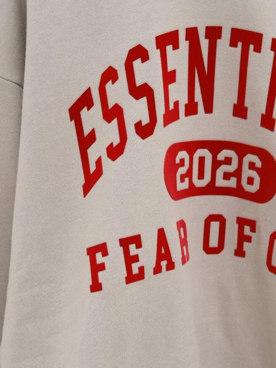 26SS 피어오브갓 후드 티셔츠 192HO256862F SMOKE GREY DOM - FEAR OF GOD