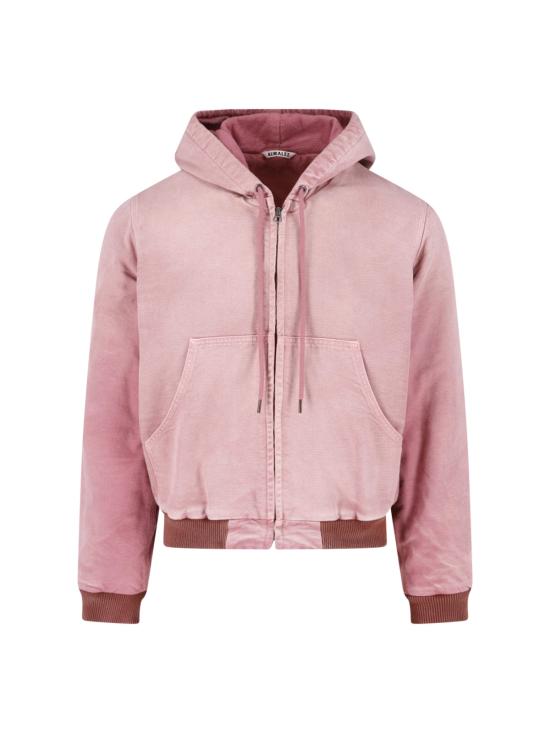  오라리 후드 티셔츠 A25AB02CD FADED BURGUNDY DOM