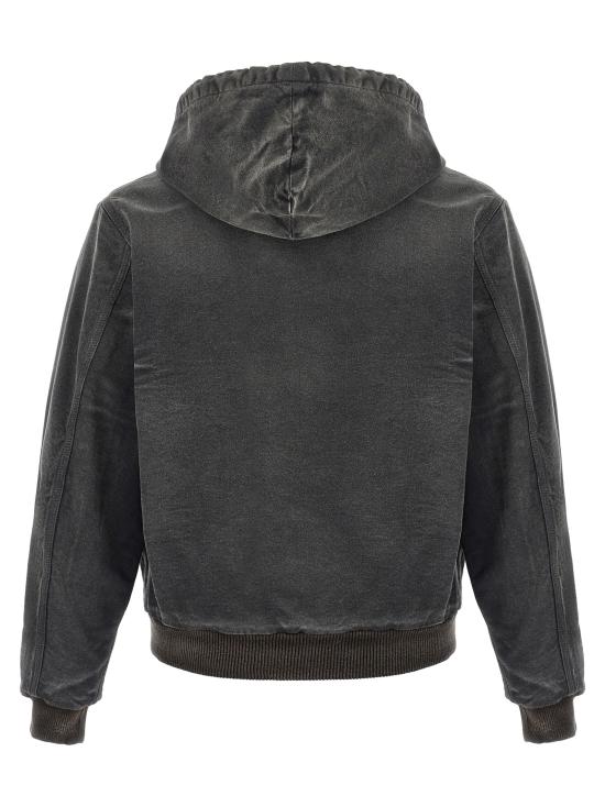 25FW 오라리 후드 티셔츠 A25AB02CD FADED BURGUNDY DOM - AURALEE