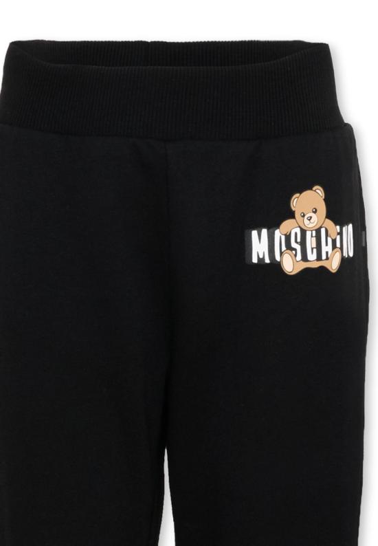 26SS [키즈] 모스키노 트레이닝/조거 팬츠 HUP091 LCA19 60100 BLACK - MOSCHINO