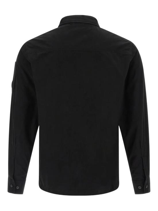 26SS 씨피 컴퍼니 오가닉 개버딘 지퍼 셔츠 RCCMOS705A 110143G 999 Black - C.P. COMPANY