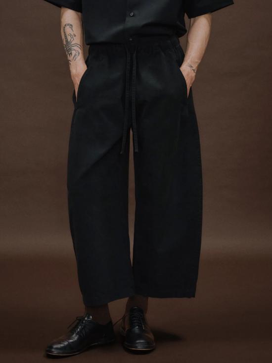 26SS 엔타이어 스튜디오 스트레이트 팬츠 ESSS26PA10012 0015 Black - ENTIRE STUDIOS