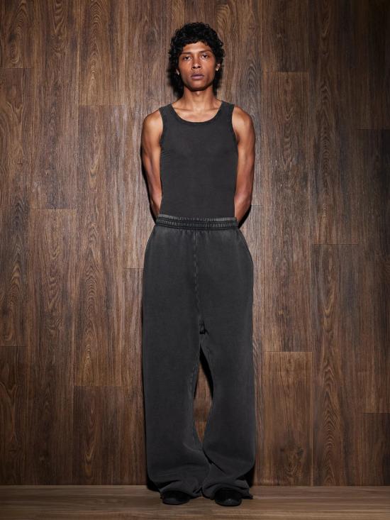 26SS 엔타이어 스튜디오 스트레이트 팬츠 ESSS26PA01012 0392 Washed black - ENTIRE STUDIOS