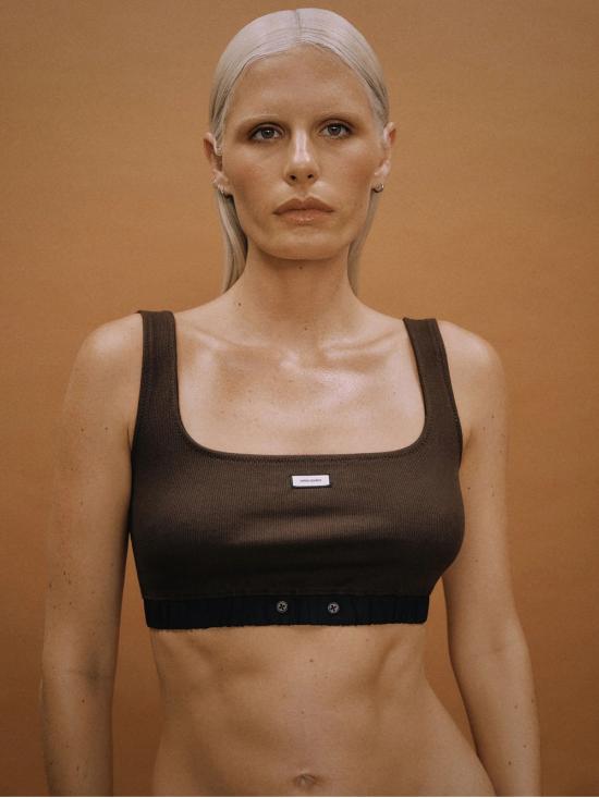 26SS 엔타이어 스튜디오 긴팔 티셔츠 ESSS26BS01876 6239 Redwood - ENTIRE STUDIOS