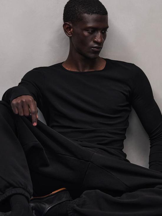 26SS 엔타이어 스튜디오 스트레이트 팬츠 ESSS26PA03012 0015 Black - ENTIRE STUDIOS