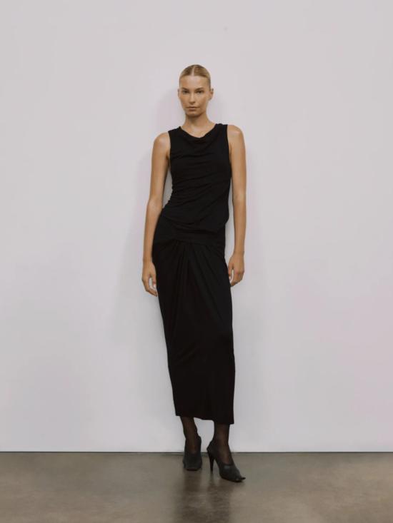 26SS 엔타이어 스튜디오 미디 원피스 ESSS26DR01243 0015 Black - ENTIRE STUDIOS