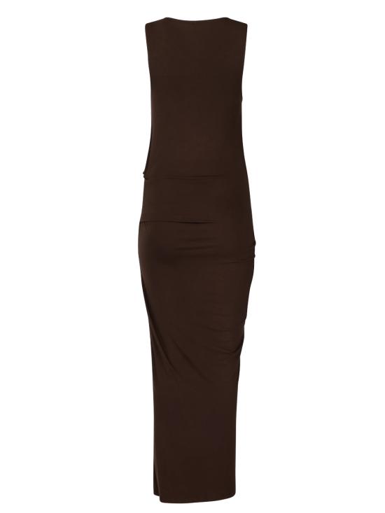 26SS 엔타이어 스튜디오 미디 원피스 ESSS26DR01243 C737 Tobacco - ENTIRE STUDIOS