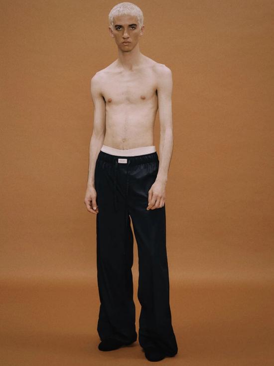 26SS 엔타이어 스튜디오 스트레이트 팬츠 ESSS26PA09012 0015 Black - ENTIRE STUDIOS