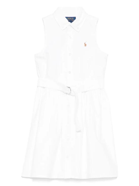 26SS [키즈] 랄프 로렌 원피스 313934188 001 WHITE