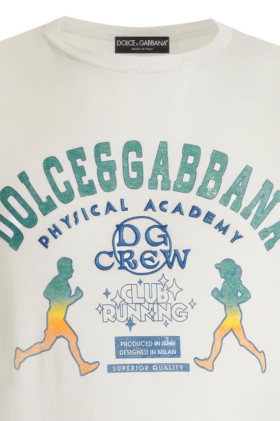 26SS 돌체앤가바나 반팔 티셔츠 G8TI9ZG7PPB N4534 Light Grey - DOLCE & GABBANA