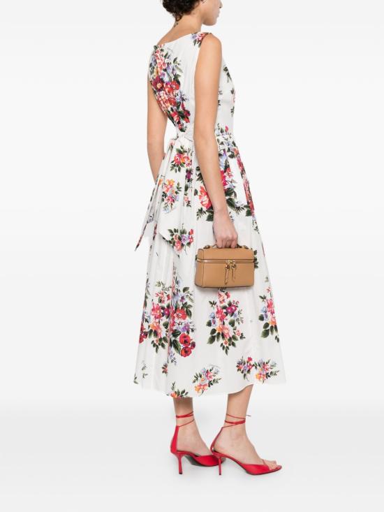 26SS 돌체앤가바나 미디 원피스 F612PTHS5UU HA5ZO Mazz fiori f bianco - DOLCE & GABBANA