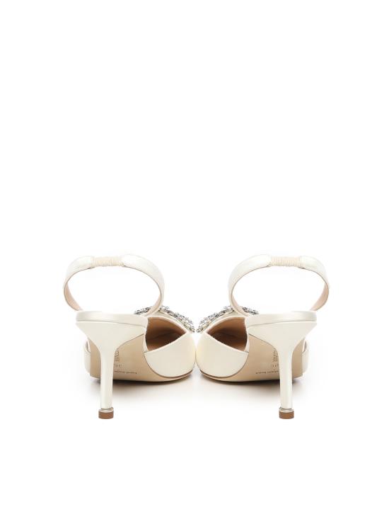 26SS 마놀로 블라닉 플랫 슈즈 4190698 1309 White - MANOLO BLAHNIK