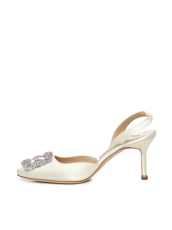 26SS 마놀로 블라닉 플랫 슈즈 4190698 1309 White - MANOLO BLAHNIK