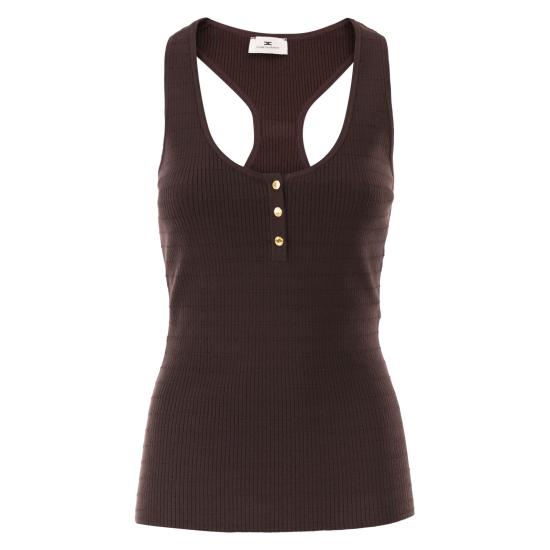 26SS 엘리자베타프랜치 민소매 티셔츠 TK75B61E2 BROWN