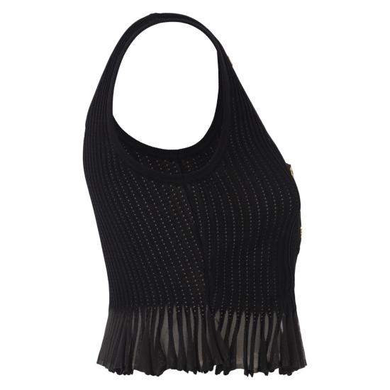 26SS 엘리자베타프랜치 탑 TK74B61E2 BLACK - ELISABETTA FRANCHI