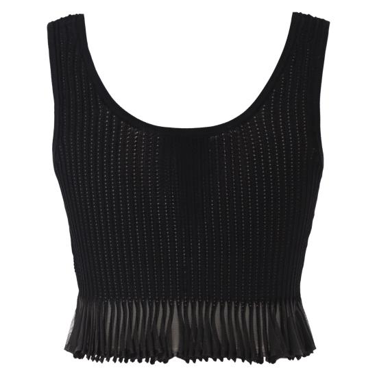 26SS 엘리자베타프랜치 탑 TK74B61E2 BLACK - ELISABETTA FRANCHI