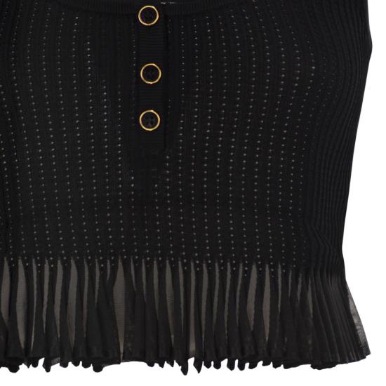 26SS 엘리자베타프랜치 탑 TK74B61E2 BLACK - ELISABETTA FRANCHI