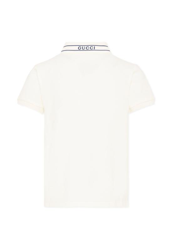 26SS [키즈] 구찌 폴로 셔츠 805405 XJHNL 9024 WHITE - GUCCI