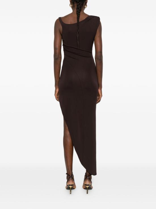 26SS 엘리자베타프랜치 미디 원피스 AB90661E2 EV9 Dark chocolate - ELISABETTA FRANCHI