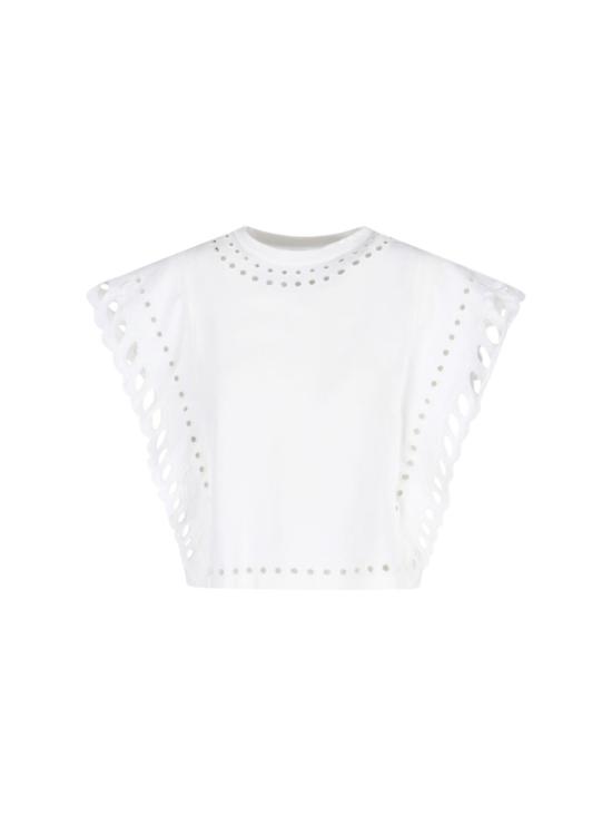 26SS 이자벨마랑에뚜왈 민소매 티셔츠 TS0298FA D1N08E23EC White