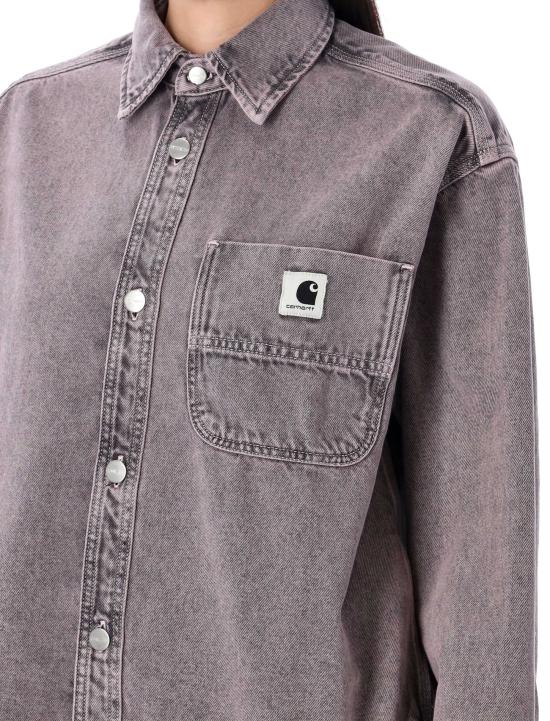 25FW 칼하트 WIP 조지아 셔츠 자켓 I035823 2W6GD HORTENSIA BLACK - CARHARTT WIP