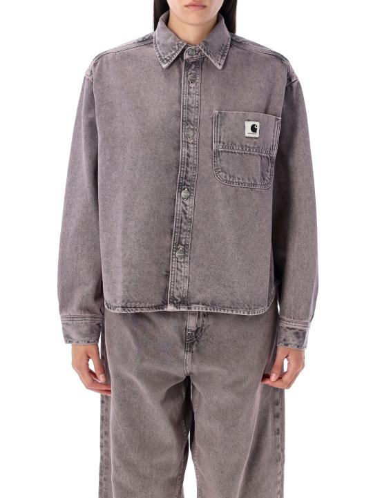 25FW 칼하트 WIP 조지아 셔츠 자켓 I035823 2W6GD HORTENSIA BLACK