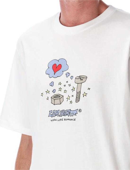 25FW 칼하트 WIP 반팔 티셔츠 I035201 02XX Bianco - CARHARTT WIP