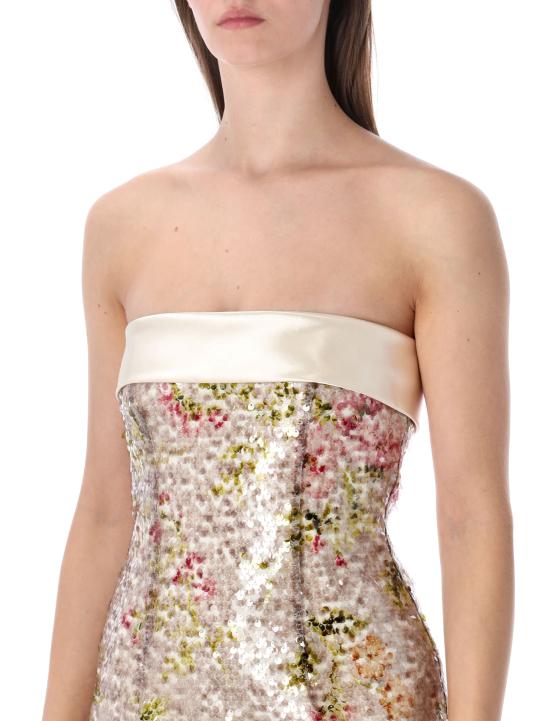 26SS 알베르타 페레티 미디 원피스 261U04501646 1888 PATTERND - ALBERTA FERRETTI