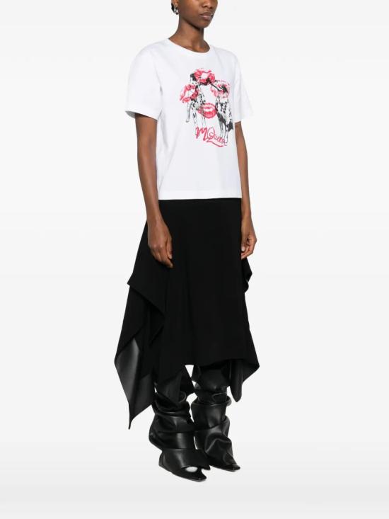 26SS 알렉산더 맥퀸 반팔 티셔츠 858337 QZAQO 0900 WHITE - ALEXANDER MCQUEEN