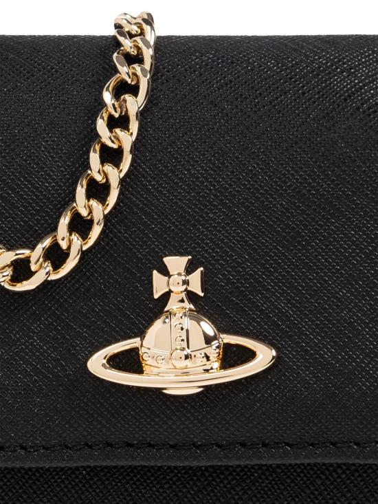 26SS 비비안웨스트우드 스몰 펄스 체인 크로스백 5C01000BWL001N N402 BLACK - VIVIENNE WESTWOOD